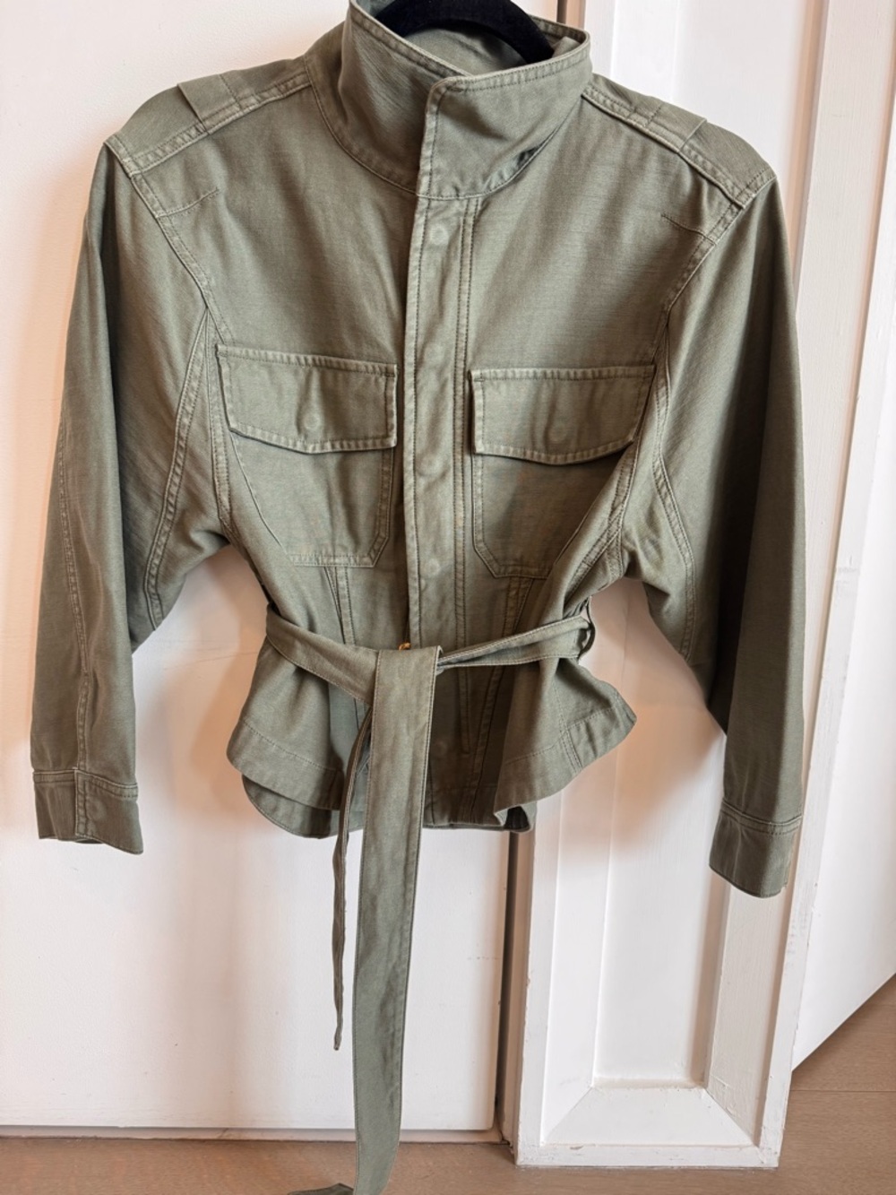 Frame Denim Green Utility Jacket - Picture 4 of 11